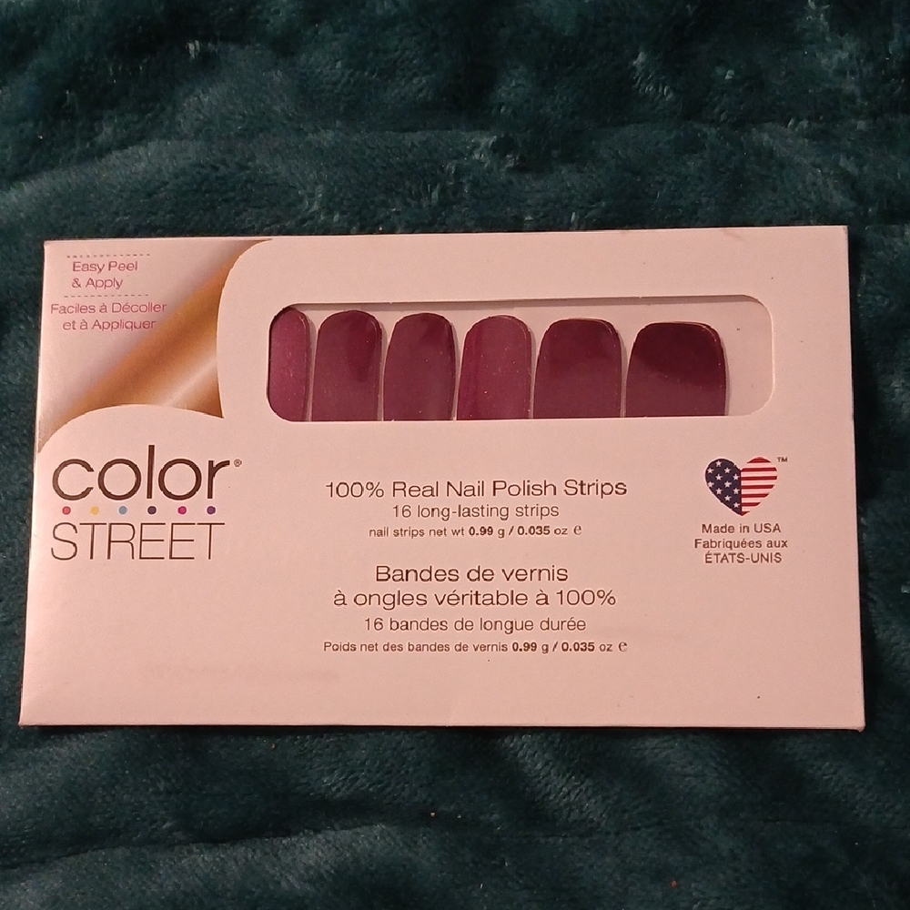 Color Street Plum Wine Nail Polish Strips LLCS7PM